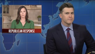 ‘SNL’ Weekend Update Got In On The Katie Britt SOTU Rebuttal Dragging: ‘Some Of The Worst Acting I’ve Ever Seen’